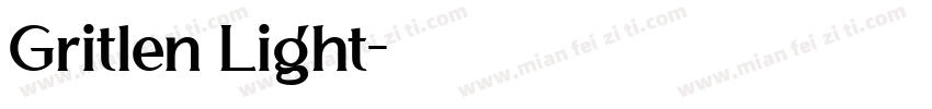 Gritlen Light字体转换